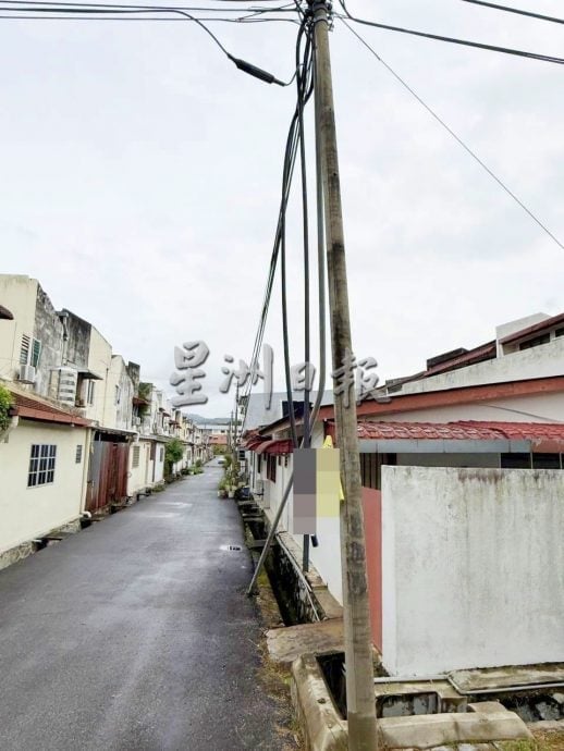 （供星洲网）NS芙蓉/芙蓉钻石花园再被盯上，连续两晚被偷电缆线