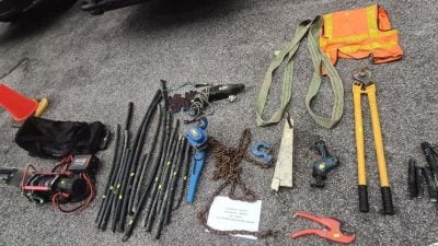 旺沙马朱警方破获电缆盗窃集团 7人落网包括17岁少年