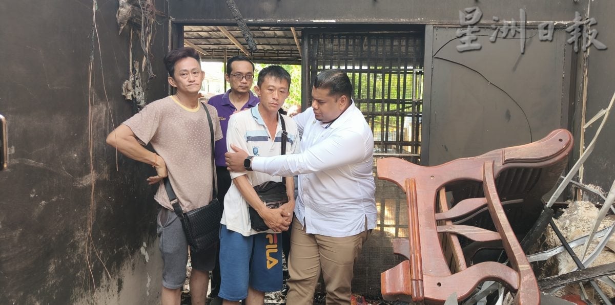 打扪国州议员办公室为受灾户送物资 协助重建家园