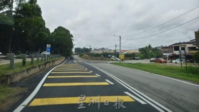 直凉丽雅花园路口重铺 增设黄线保提升安全