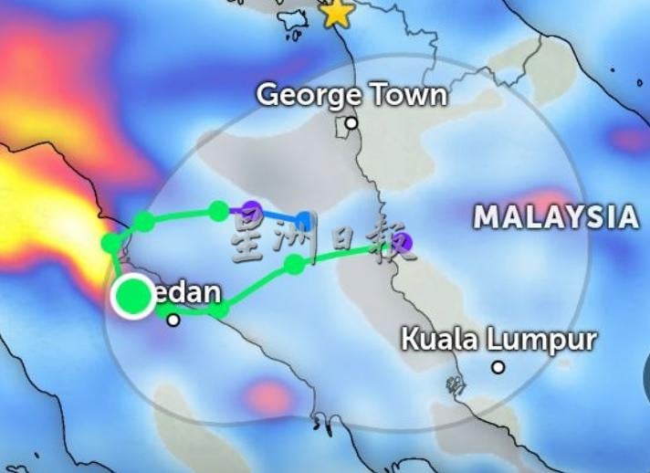 供星洲网:热带风暴“Senyar”,波德申首当其冲成为高风险区