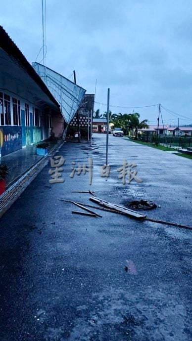 供星洲网/“森亚尔”破坏力惊人，波县多所学校建筑物遭暴风来袭