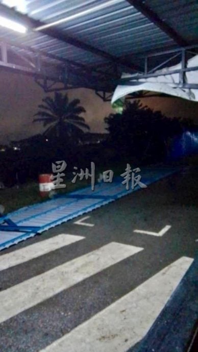 供星洲网/“森亚尔”破坏力惊人，波县多所学校建筑物遭暴风来袭
