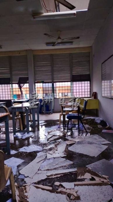 供星洲网/“森亚尔”破坏力惊人，波县多所学校建筑物遭暴风来袭