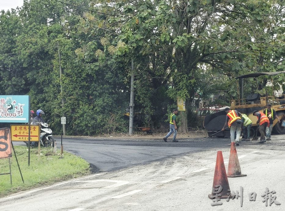 东:百乐花园道路与旧义山路重铺