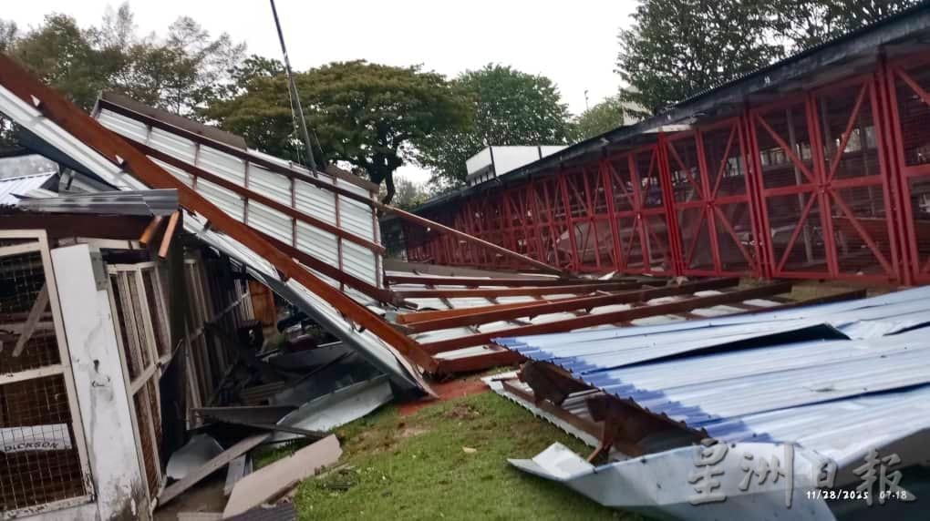 “森亚尔”肆虐后满城狼藉 波德申逾200建筑受损、上千棵树倒 当局全力清理灾区