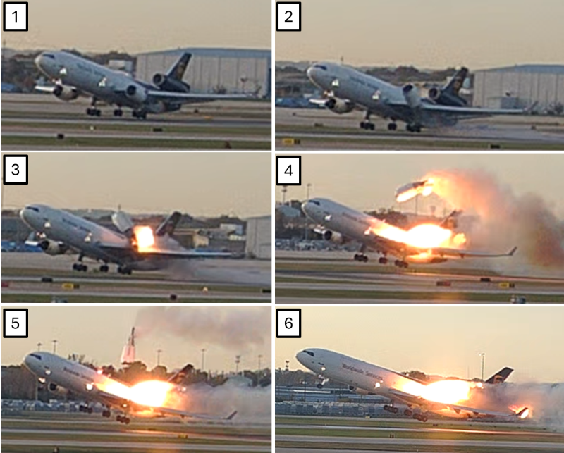 UPS货机坠毁14死案 NTSB公布震撼照片与初步报告