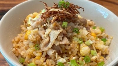 米厨日常 · 麻油姜丝肉片蛋炒饭