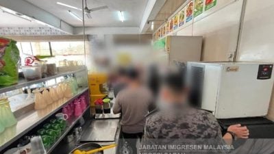 移民局山打根取缔 17菲印黑民被捕