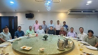 张振彬与马河源顾问团交流 探讨经贸文化合作