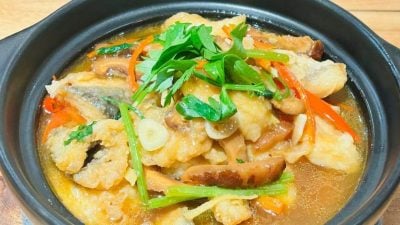 米厨日常| 香菇芹菜酱烧石斑鱼