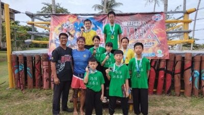 首征婆罗洲武术博览会  路阳咏春队摘2金7银