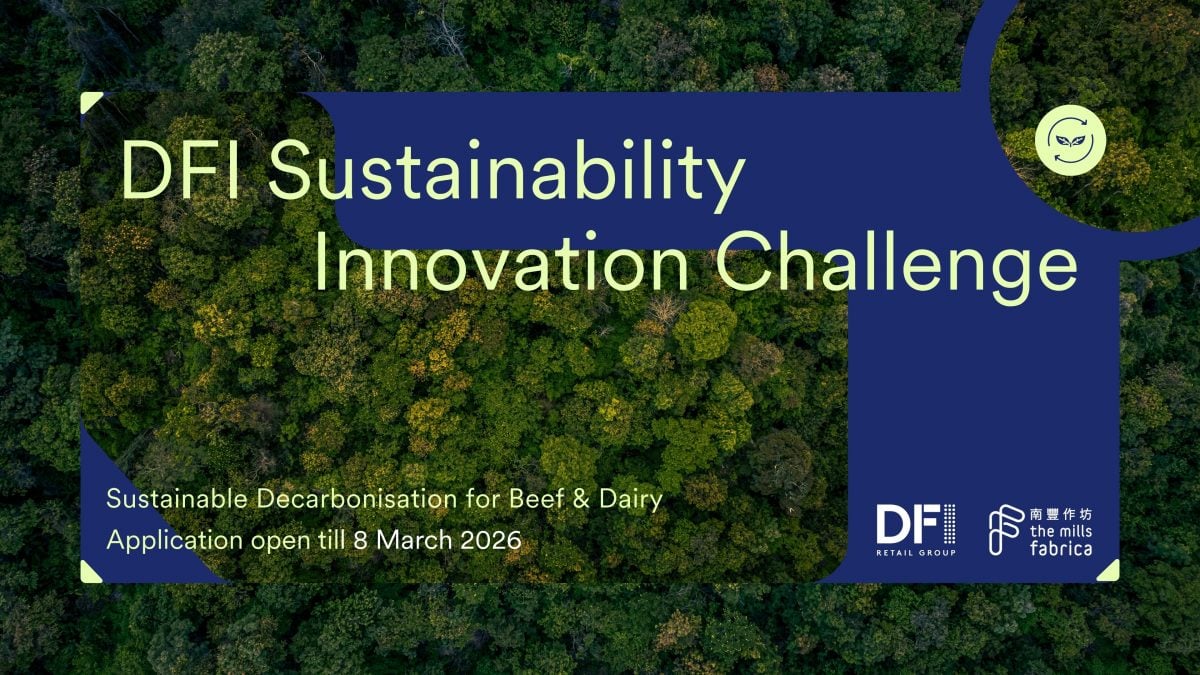 DFI Retail Group and The Mills Fabrica today announced the launch of the DFI Sustainability Innovation Challenge, to drive Decarbonisation in Beef and Dairy