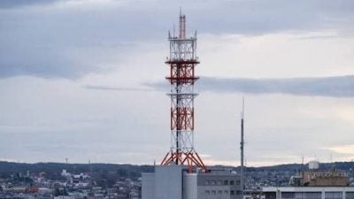 日本青森强震 | 电信铁塔钢骨螺栓脱落 “半夜撤离”48户居民