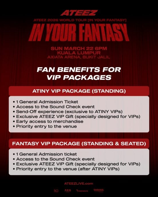 ATEEZ明年322唱进大马 门票明日起开售
