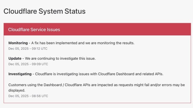Cloudflare全球服务中断 Canva热门网站受影响