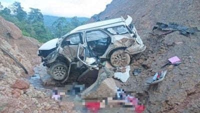 休旅车坠山谷事故  警：疑司机疏忽所致