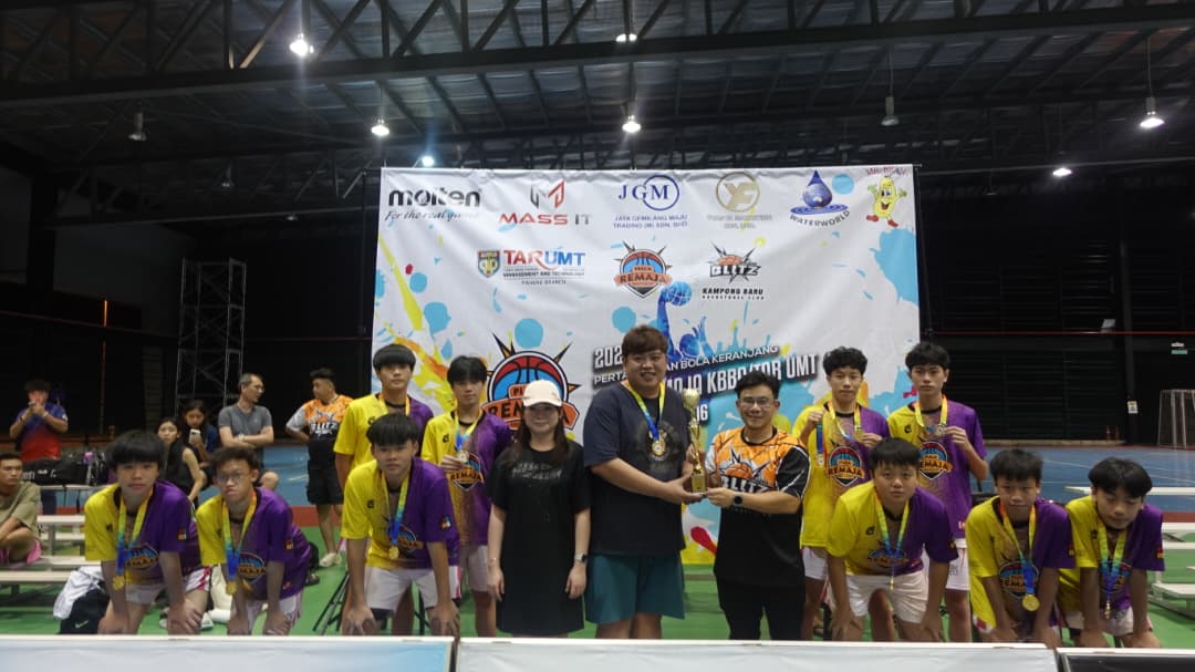 东:已签发:关丹新村篮球俱乐部及关丹拉曼理工大学彭亨分校联合主办的“2025年第二届14岁及16岁以下男子青少年篮球锦标赛”圆满落幕