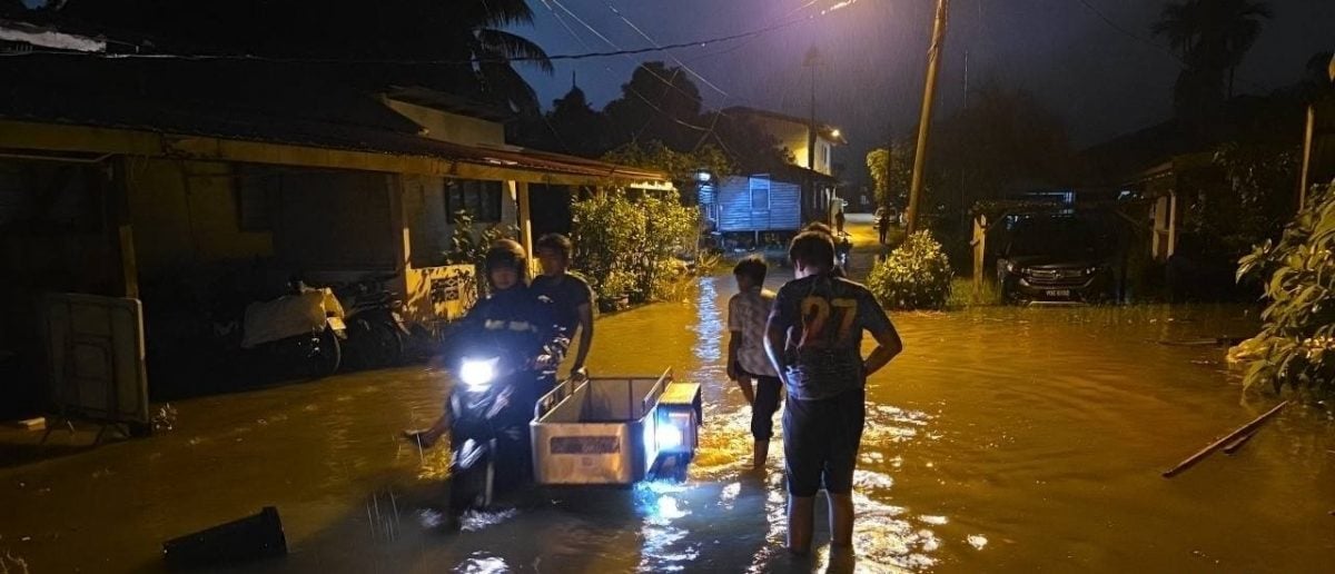 东：已签发：隶属于大马水利灌溉局的国家水灾预测及警报中心对关丹发出水灾预警
