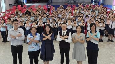 明加叻中正华小拒绝校园霸凌讲座 翁锭如启发学生建立友善校园