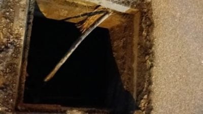 第四度盗窃地下电缆 一无所获窃贼空手逃