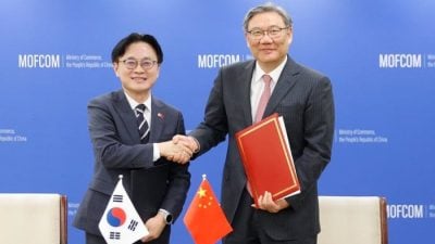 中韩商务部长会晤　讨论加快自贸协定谈判