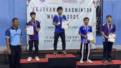 【校园报道】玻州羽毛球学联赛 2中学实力强 称霸