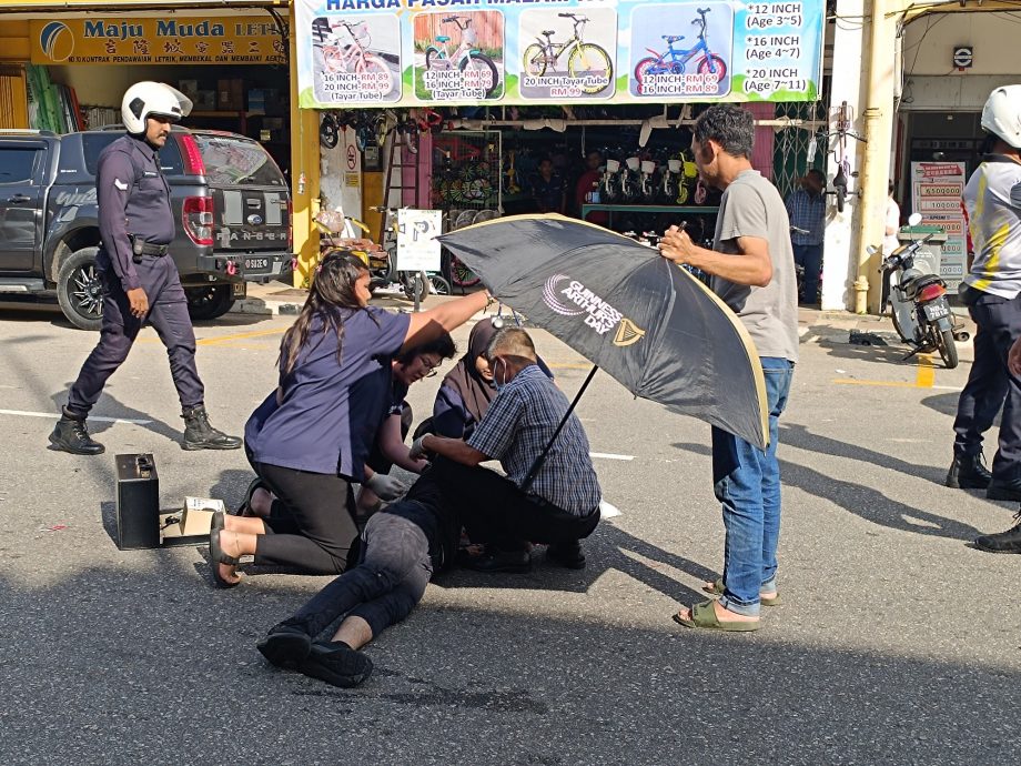 供星洲网：医者仁心！余美华医生烈阳下急救重伤骑士，惜仍回天乏术