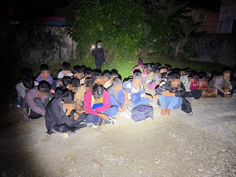 全:已签发/移民局特别行动,昨天清晨在丹州哥打峇鲁一带逮捕36名缅甸籍非法移民及3名本地男子。