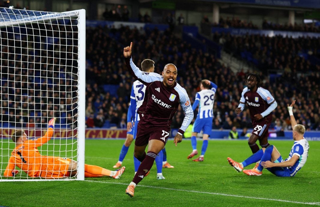 各赛事豪夺6连胜  维拉挤下蓝狮升上第3