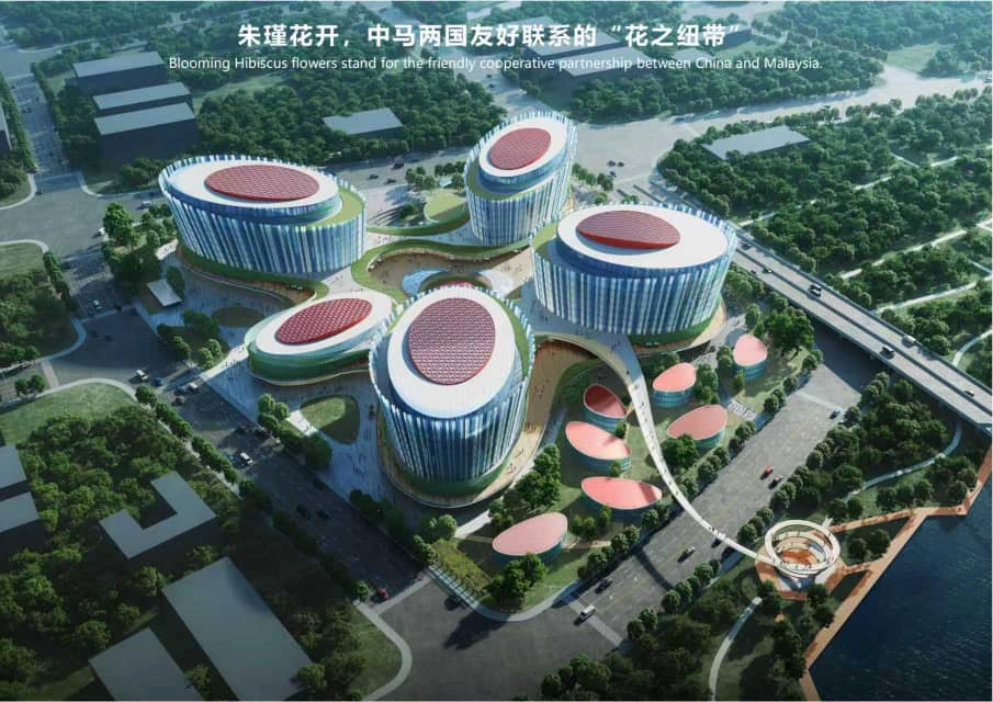 外型似大红花 马中特色商务中心落户上海