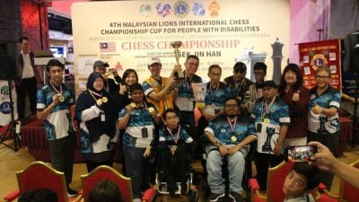 狮子会国际残障人象棋赛   阿末纳斯礼夺冠