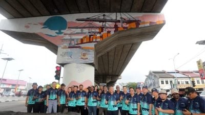 巴生港务局与29企业“领养”  高架桥33梁柱 绘壁画  