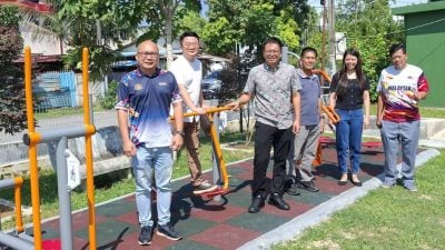 仙水港新村获拨2万 公园增4户外健身器