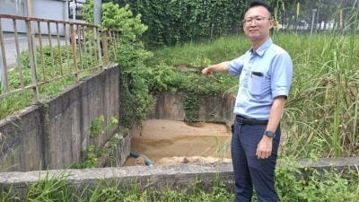 排水沟高低落差  导致Twin Palm隧道淹水