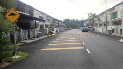 斯里嘉罗玛普美丽雅花园   道路重铺顺利完工