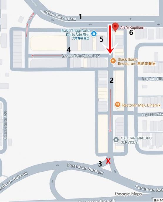 大都会/ME03头/巴生峇都尼兰34/4巷改单行道