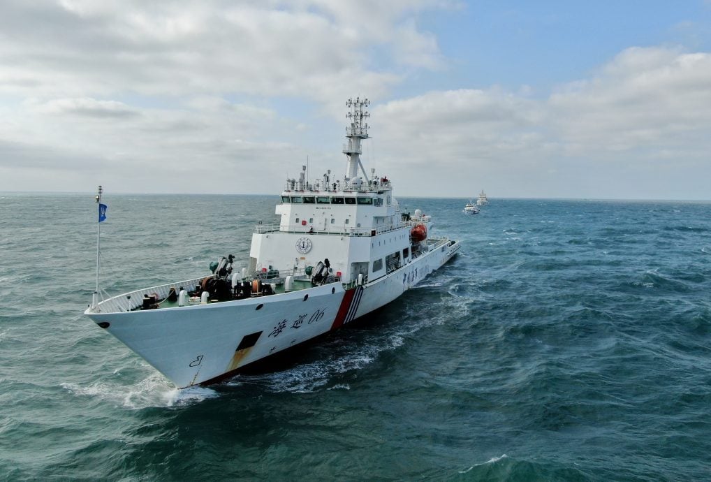 天下事)中首度在台湾浅滩海域举行演练 台媒:凸显台海紧张局势