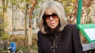 好久不见！法第一夫人访成都熊猫基地　与“教子”相见欢