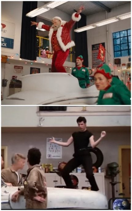 尊特拉华达拍圣诞广告　重现《油脂》经典场面