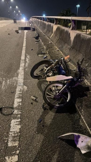 已签发 柔：地不佬汽车天桥凌晨发生车祸 1死1伤