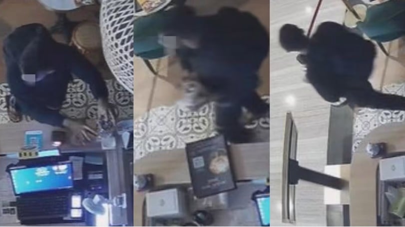 *已签发*柔：狮城二三事：不戴口罩正脸入镜  男子闯甜品店偷小费罐