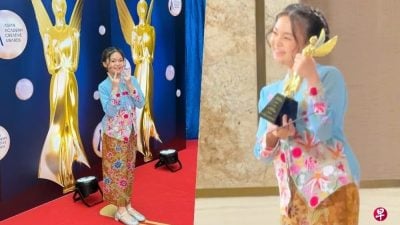 勇夺亚洲区“最佳女配角”  谢芷萱感谢“nyanya”刘子绚陈莉萍