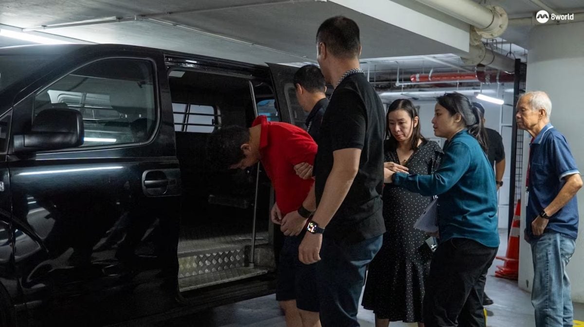 *已签发*柔:狮城二三事:狮城牛车水酒店杀妻案 被告被押回现场重组案情