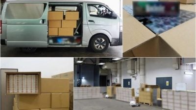 破最大内陆私烟案 狮城关税局起逾1万条漏税烟