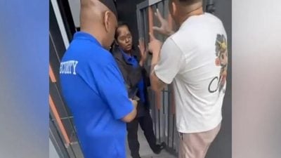 被指不按规矩经大门送货  送货员女保安起冲突