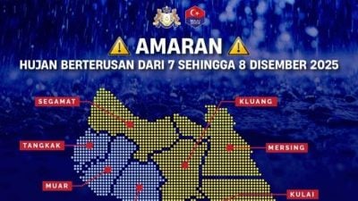 柔料迎来持续性降雨   州政府高度戒备及时应对