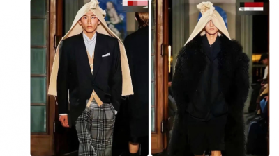 巴黎世家推出“披麻戴孝”头巾 设计师居然是“他”！？