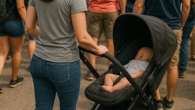 带新生儿参与大型户外活动 家长挨轰不负责任 “孩子出事才后悔？”