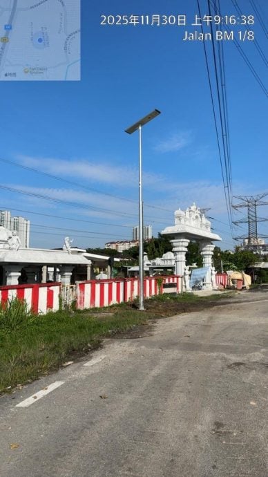 必下//大都会/新村太阳能路灯不当安装引纠纷，千百家村管委会积极协调确保村民安全